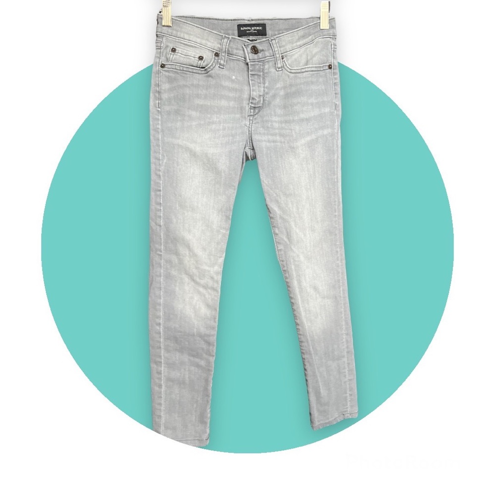 Banana Republic Sculpt Skinny Gray Jeans